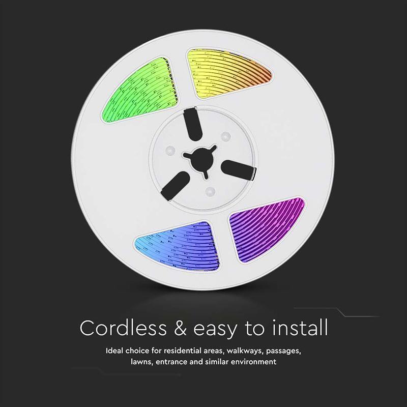 Kit Banda Led Rgb Incarcare Solara Ip67 V Tac Sku 23046