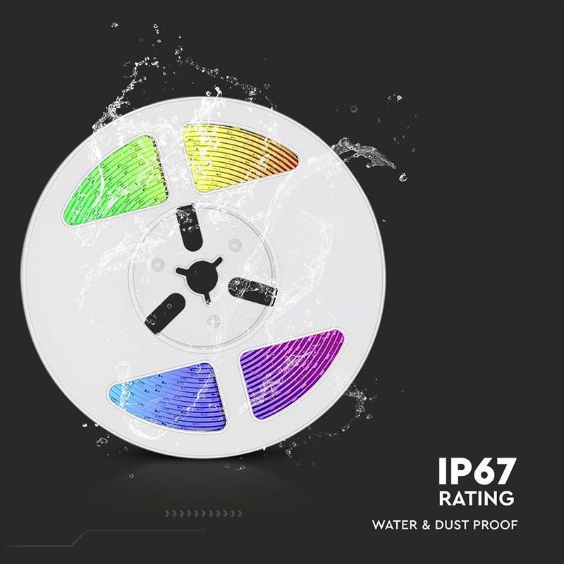 Kit Banda Led Rgb Incarcare Solara Ip67 V Tac Sku 23046
