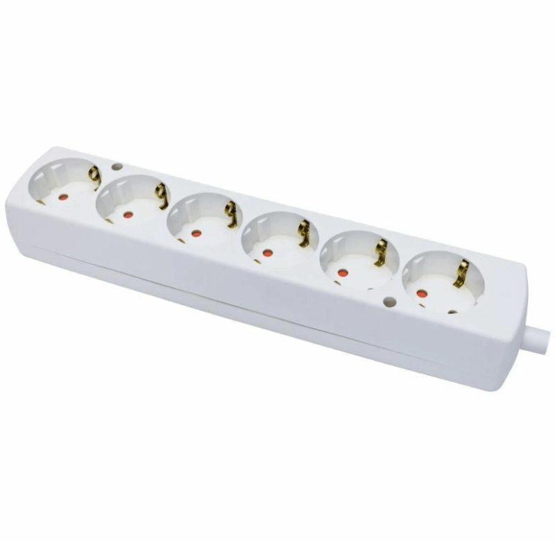 Multipriza 6 Prize Schuko Alb Fara Cablu Gn 670s Plastrol Exts Gn 670s We Ptl