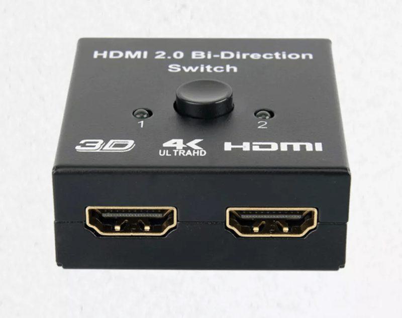 Splitter Switch Adaptor Hdmi Bidirectional 1x 2hdmi Sau 2x 1hdmi