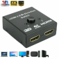 Splitter/switch adaptor HDMI bidirectional 1x 2HDMI sau 2x 1HDMI