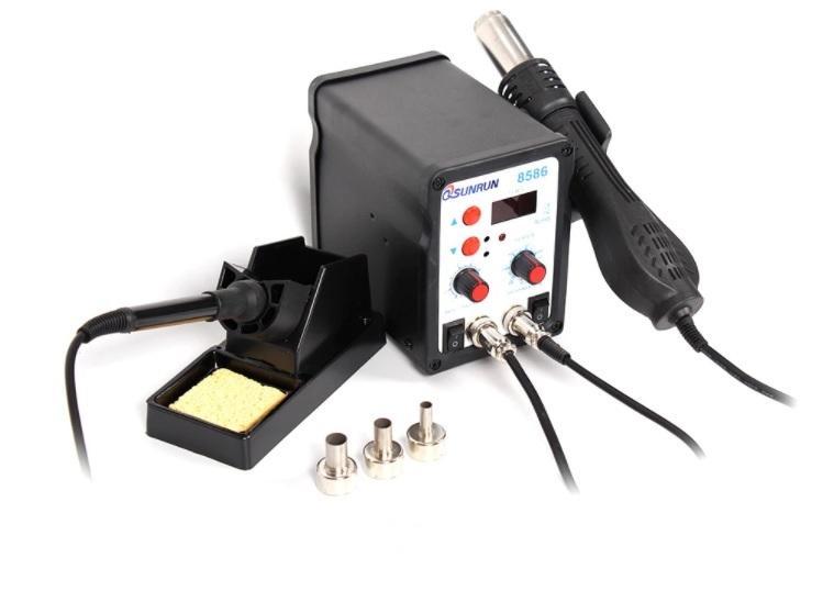 Statie De Lipit Cu Aer Clad Cu Lcd Si Letcon De Lipit 8586d Sunrun