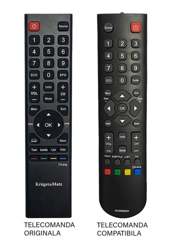 Telecomanda Compatibila Tv Krugermatz Km0224 T4 Ir 548 0e 453