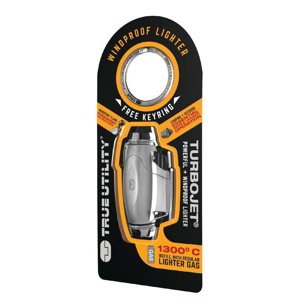 True Utility Firewire Turbojet Lighter Tu407k Bricheta De Furtuna Puternica Si Compacta