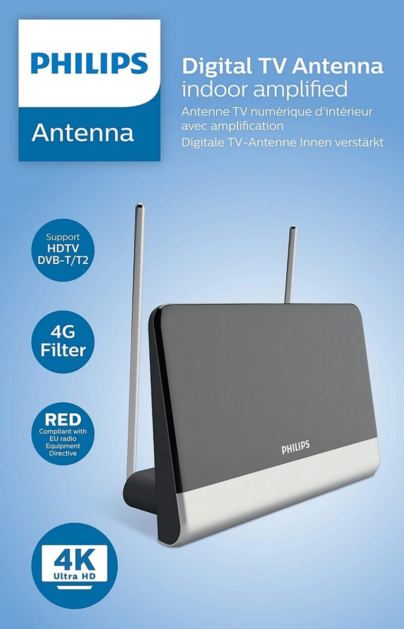 Antena Tv Digitala 4k Ultr Hd Philips