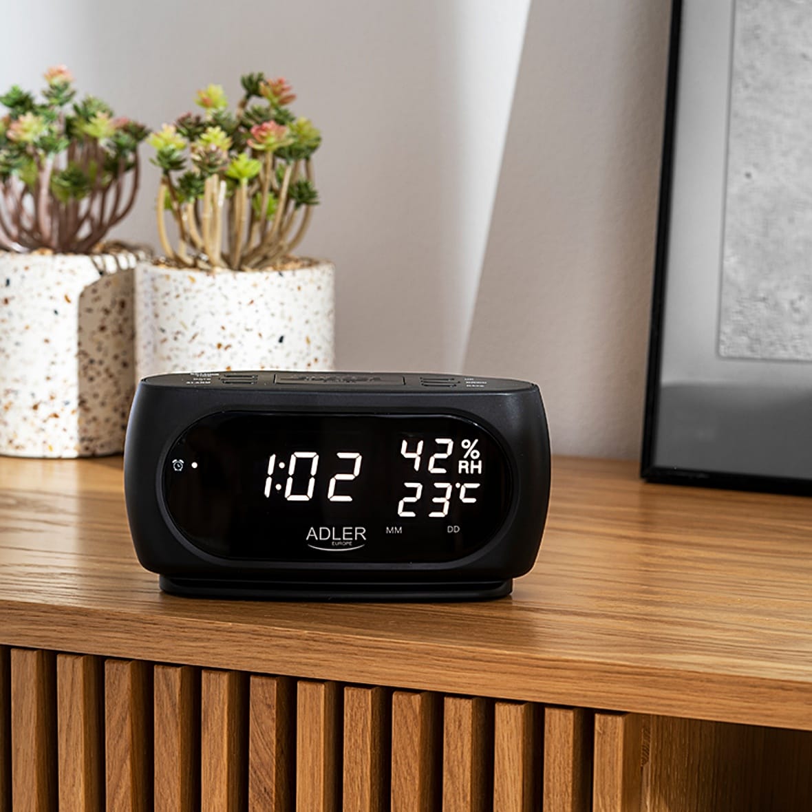 Ceas Alarma Afisare Temperatura Si Umiditate Ad1186 Adler1