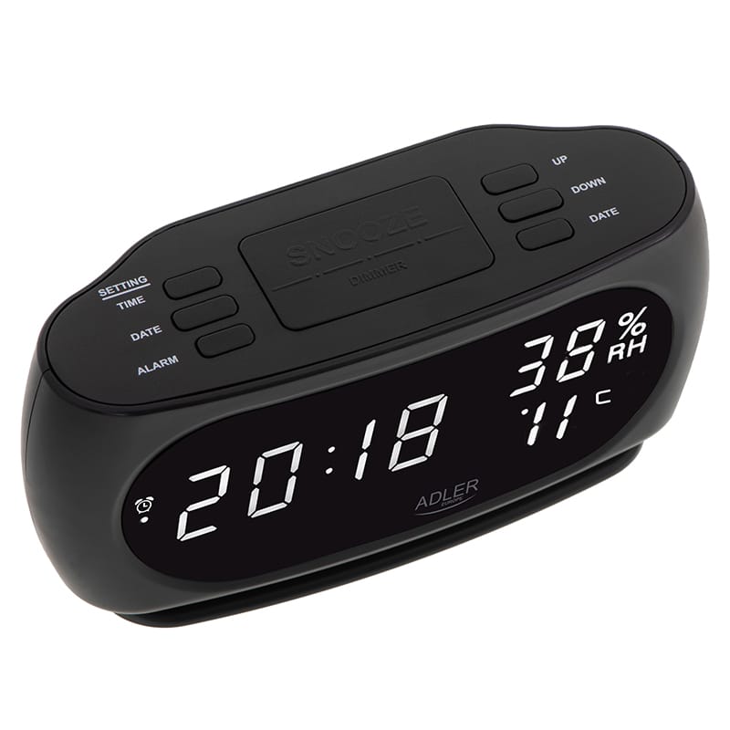 Ceas Alarma Afisare Temperatura Si Umiditate Ad1186 Adler6