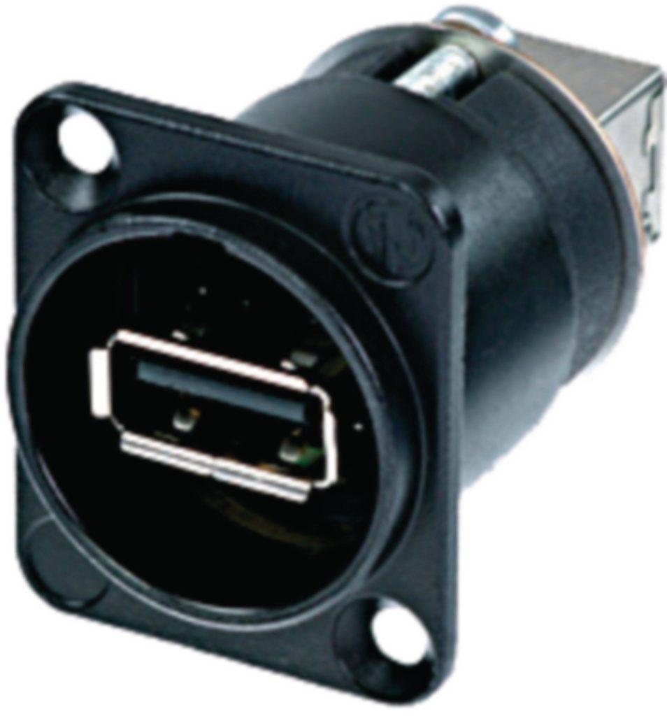 Adaptor Panou Priza Usb A Mama Usb B Mama Spate Neutrik Nausb W B