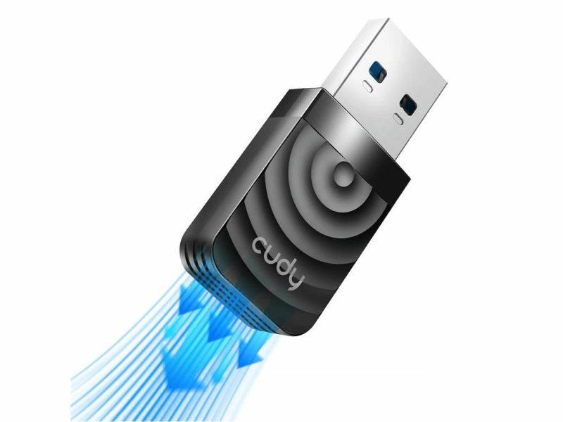 Adaptor Usb Wireless Ac1300 Dual Band 24 Ghz 400 Mbps Wu1300s Cudy