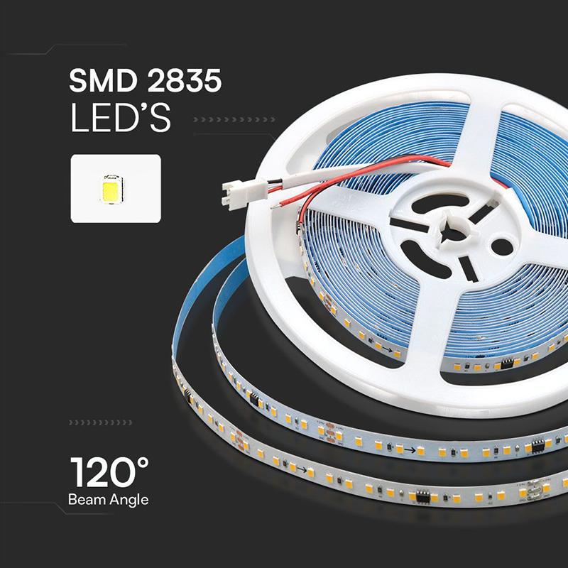 Banda Led Smd2835 Runnig 10w M 24v Ip20 Alb Rece 6500k 10m V Tac Sku 23609