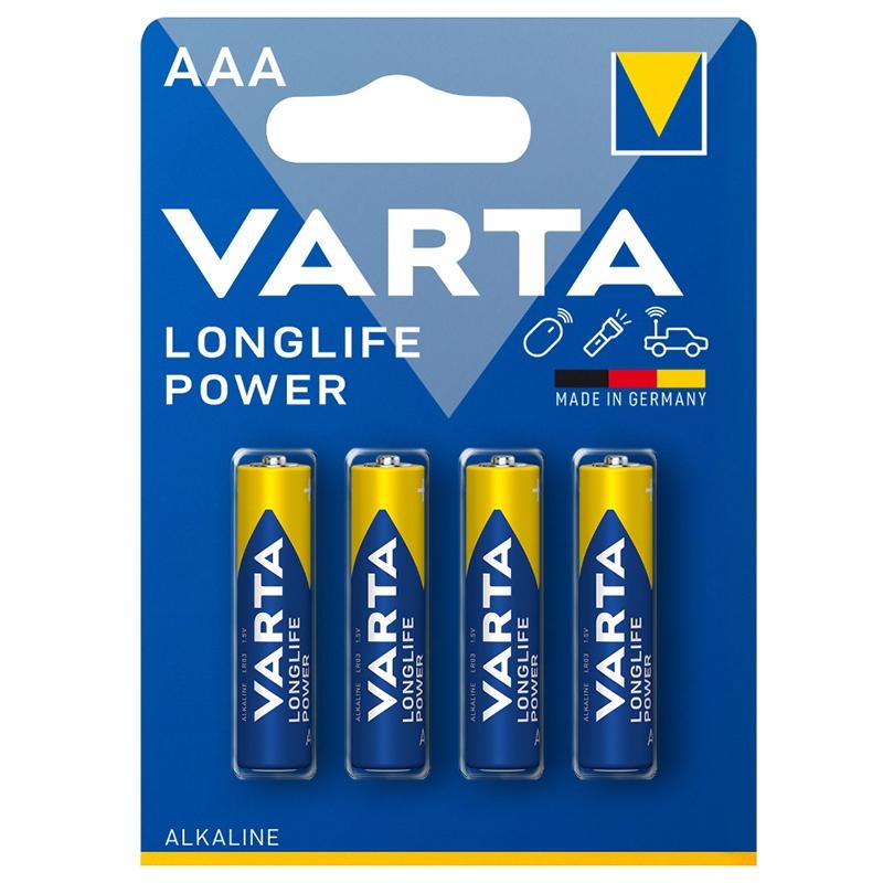 Baterii Alcaline Lr3 Aaa Varta Longlife Power 4buc Blister 4903 4b