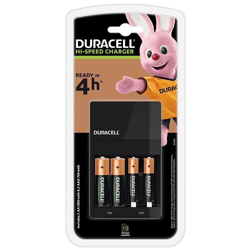 Incarcator Duracell Cu Acumulatori Inclusi 2x Aaa R3 750mah Si 2x Aa R6 1300mah Cef14