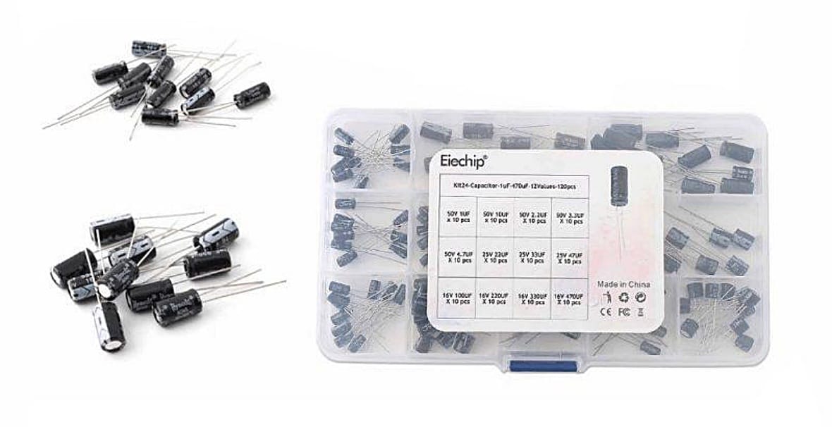 Kit Condensatori Electrolitici 120 Piese