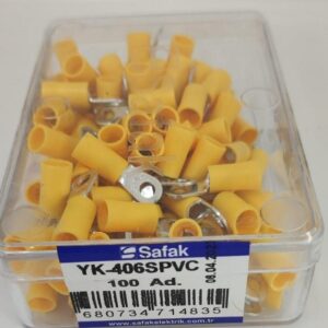 Papuc ochi izolat galben 4.0-6.0mm2 M4 Safak YK-406SPVC