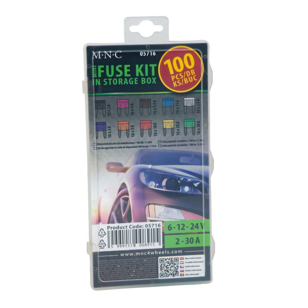 Set 100 Sigurante Auto Mini 11x9mm In Cutie De Depozitare Mnc 05716