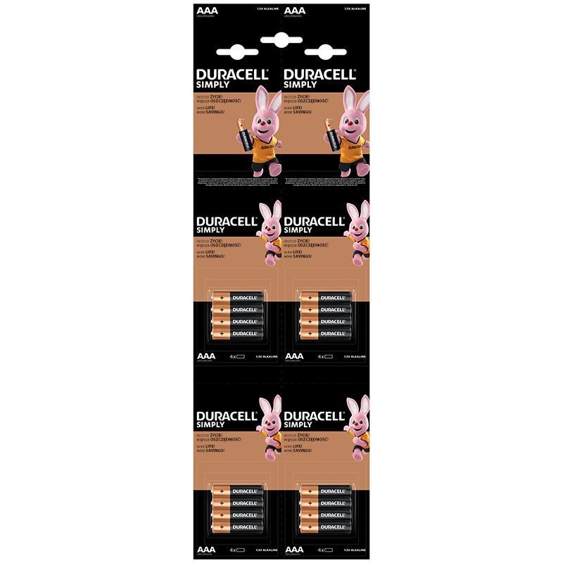 Set Baterii Alcaline Duracell Aaa Lr03 16buc Blister Mn2400 16