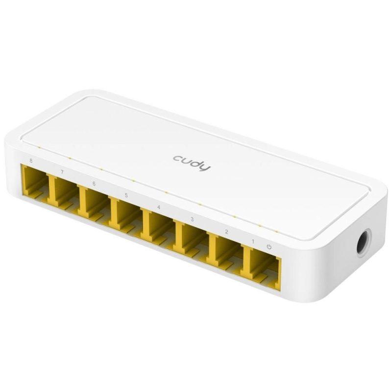 Switch Desktop 8 Porturi 10 100mbps Alb Cudy Fs108d