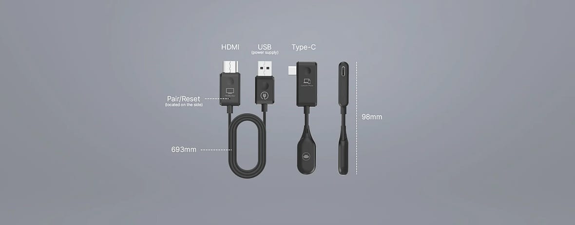 Transmitator Si Receptor Hdmi Wireless Minix C1 Full Hd 1080p Usb C Max.50m