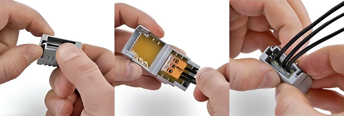 Wago Gelbox 3 Poli Derivatie Cabluri Pentru Conectori Seriile 221 2273 Max, 4mm2 Ipx8 Gri 207 1331