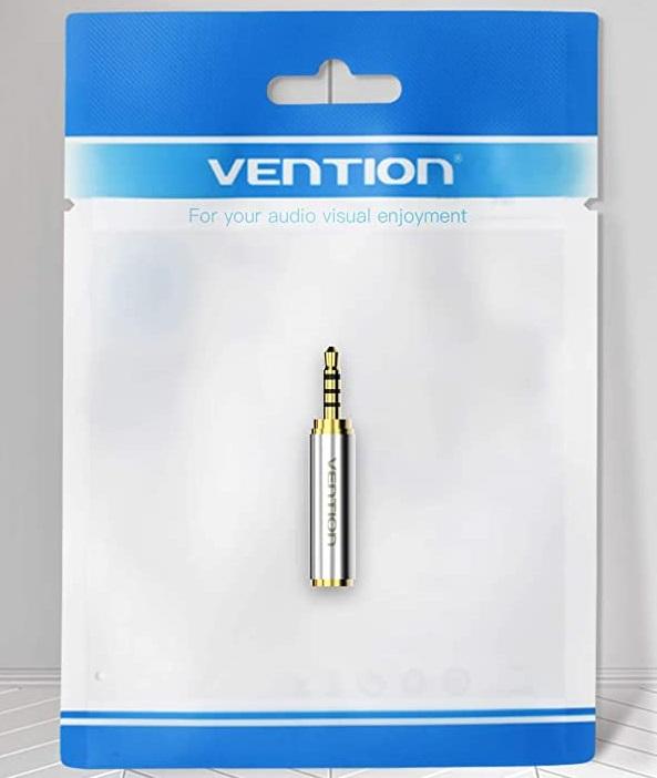 Adaptor Jack 25 Mm 4 Pin Tata Jack 35 Mm 4 Pini Mama Metal Aurit Vention Vab S02 De