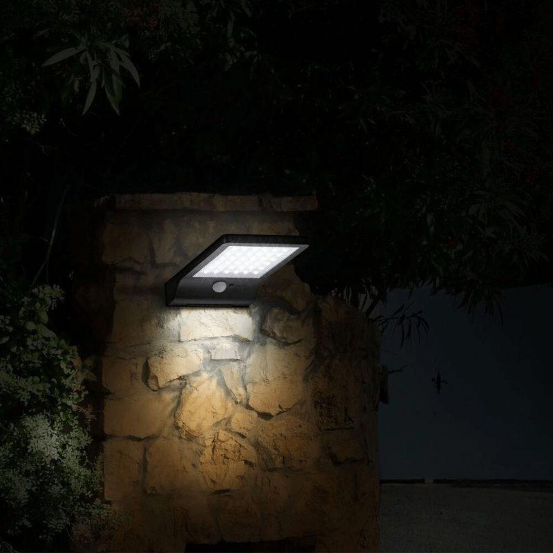 Proiector Solar De Perete Cu Senzor De Miscare 300lm Lumina Rece Modee Ml Ws107