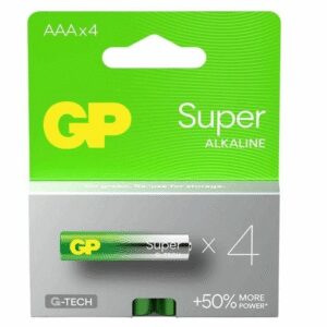 Set baterii alcaline Super GP R3 AAA 4buc GP24AETA21-2GSB4