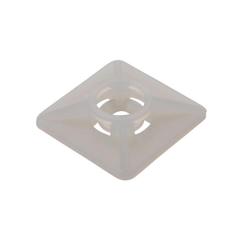 Set suporti cu adeziv patrat mare 27x27mm alb 100buc BAS.2MT.508 SapiSelco Italy