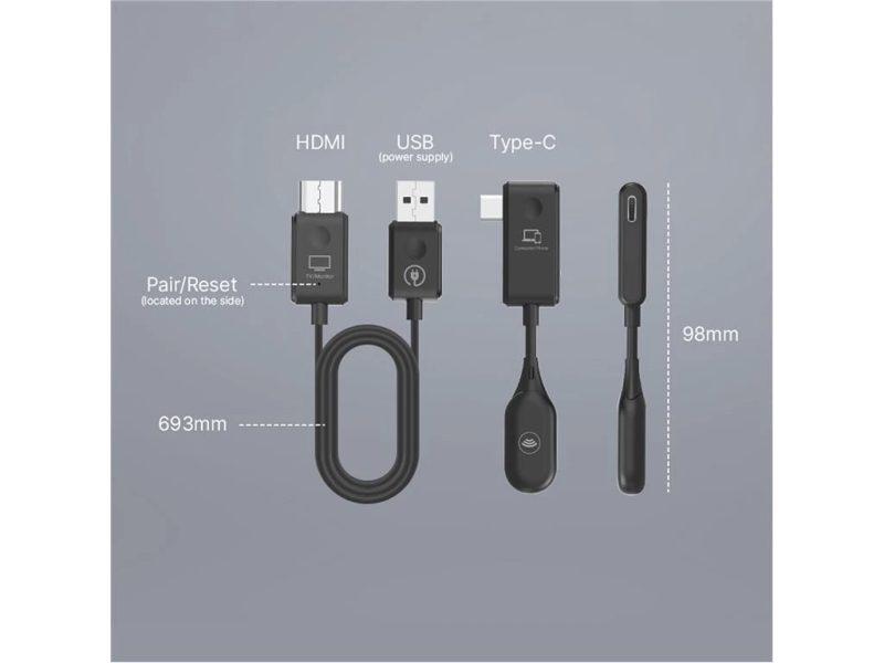 Transmitator Si Receptor Hdmi Wireless Minix C1 Full Hd 1080p Usb C Max50m