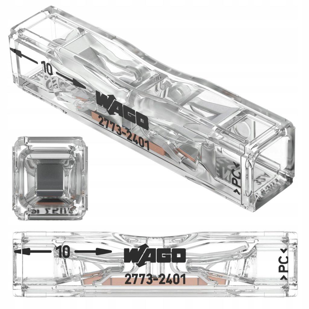 Wago Conector De Imbinare In Linie Pentru Conductori Masivi Monofilari 02 4mm2 2773 2401