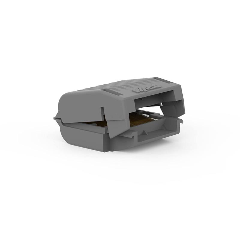 Wago Gelbox 3 Poli Derivatie Cabluri Pentru Conectori Seriile 221 2273 Max 4mm2 Ipx8 Gri 207 1331