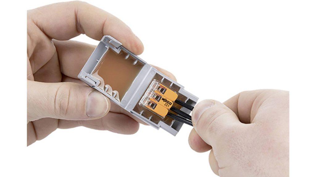 Wago Gelbox 3 Poli Derivatie Cabluri Pentru Conectori Seriile 221 2273 Max 4mm2 Ipx8 Gri 207 1331