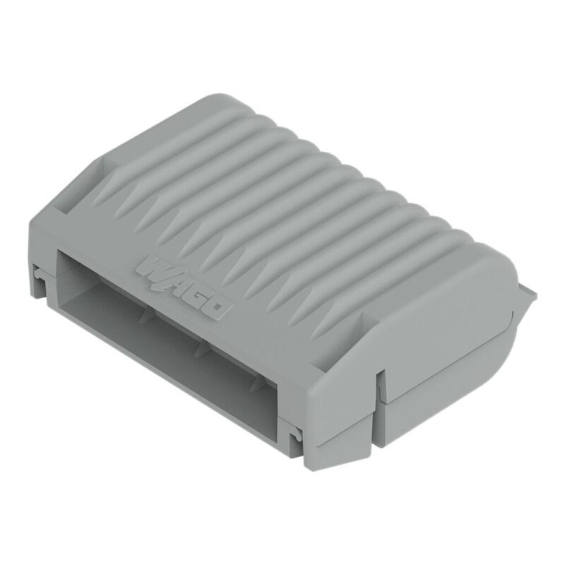 WAGO GELBOX 5 poli derivatie cabluri pentru conectori seriile 221/ 2273 max. 4mm2 IPX8 gri 207-1332 1 Wago Gelbox 5 Poli Derivatie Cabluri Pentru Conectori Seriile 221 2273 Max 4mm2 Ipx8 Gri 207 1332
