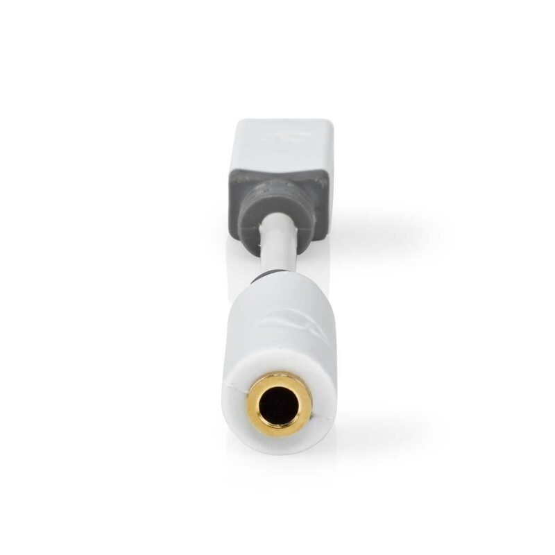 Adaptor Profesional Digital Usb Type C Tata Jack 35 Mm Mama Nedis 01m Alb Contacte Aurite Ccbw65950wt01