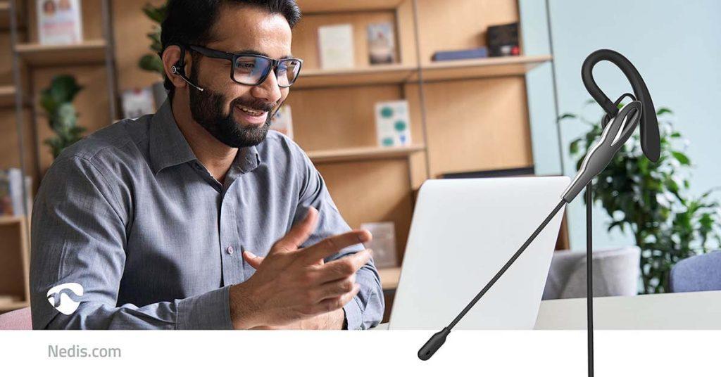 Casti Headset In Ear Usb A Usb Type C 18m Negru Nedis Chstum210bk