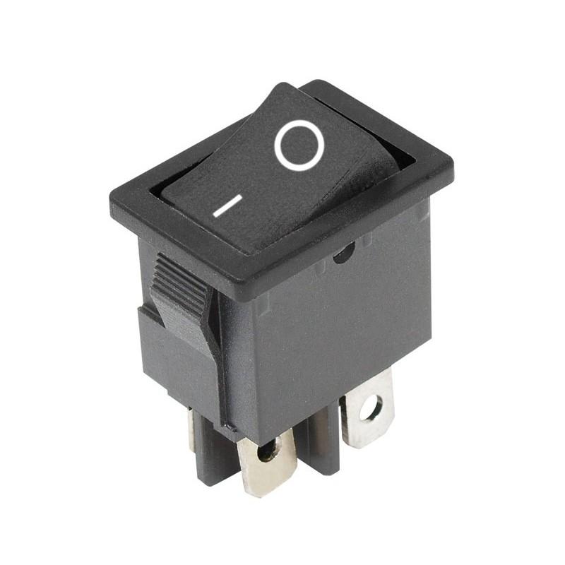 Comutator 6a 250v On Off Cu Retinere 192x13 Mm Negru Gbc 24233504