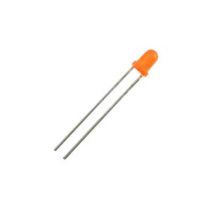 LED 3mm portocaliu 1.9V-2.1V 20mA