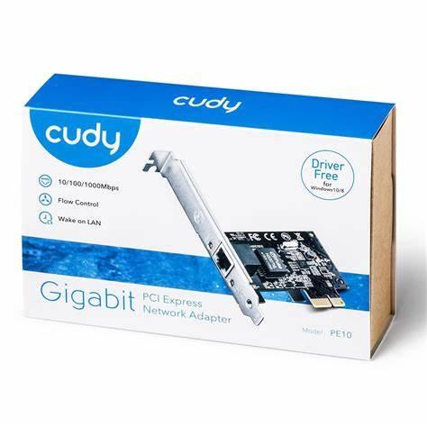 Placa De Retea Pci Express Cudy Pe10 10 100 1000mbps Gigabit