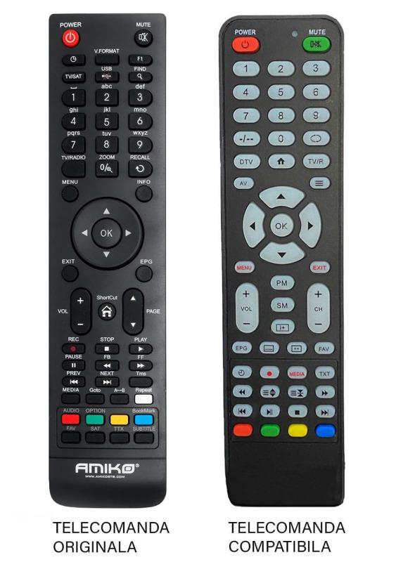 Telecomanda Compatibila Pentru Receptor Amiko Hd83 Ir 787 479