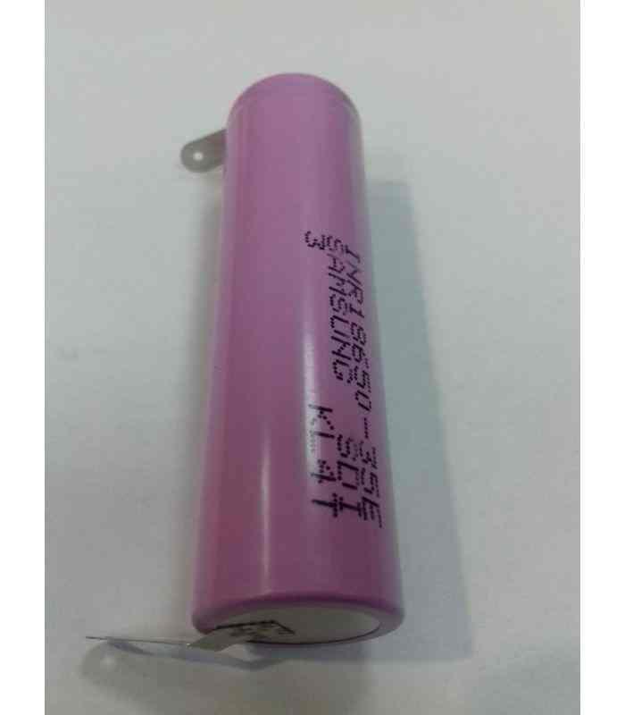 acumulator 18650 samsung li ion 3450mah 8a cu terminale in u inr18650 35 u 1