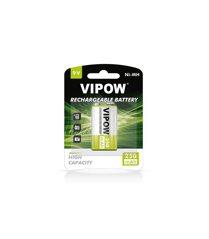 Acumulator 9V 250mAh Ni-Mh Vipow BAT2006