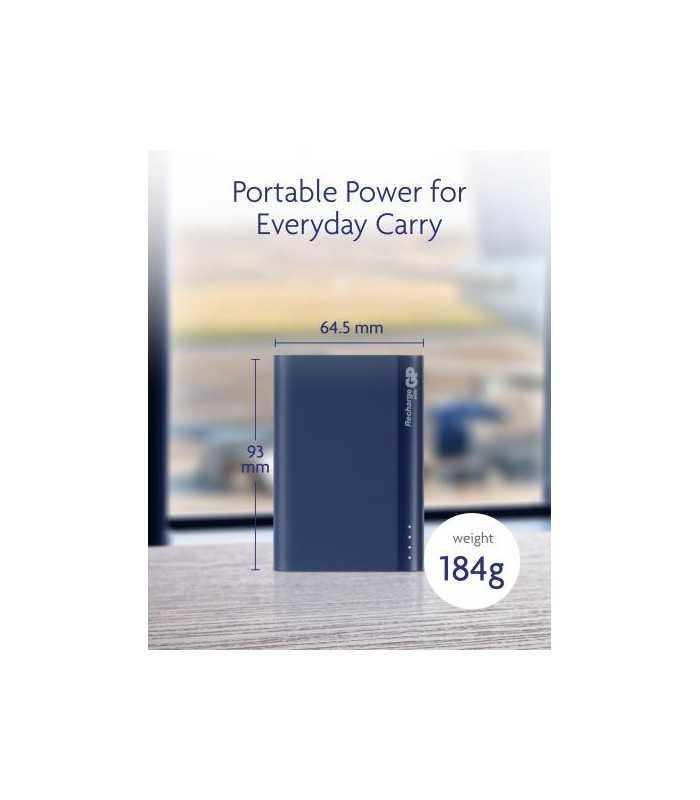 acumulator extern powerbank gp b07a 7500mah albastru 1