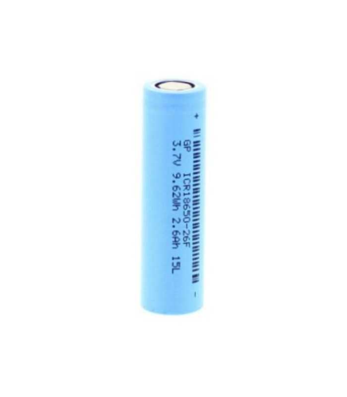 Acumulator Lithium-Ion GP 18650 2600mAh 3.7V terminal plat 18.3x65.2mm GPINR18650-26F
