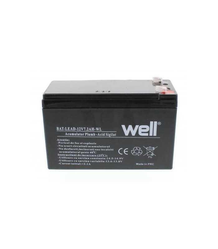 Acumulator plumb acid 12V 7.2Ah Well