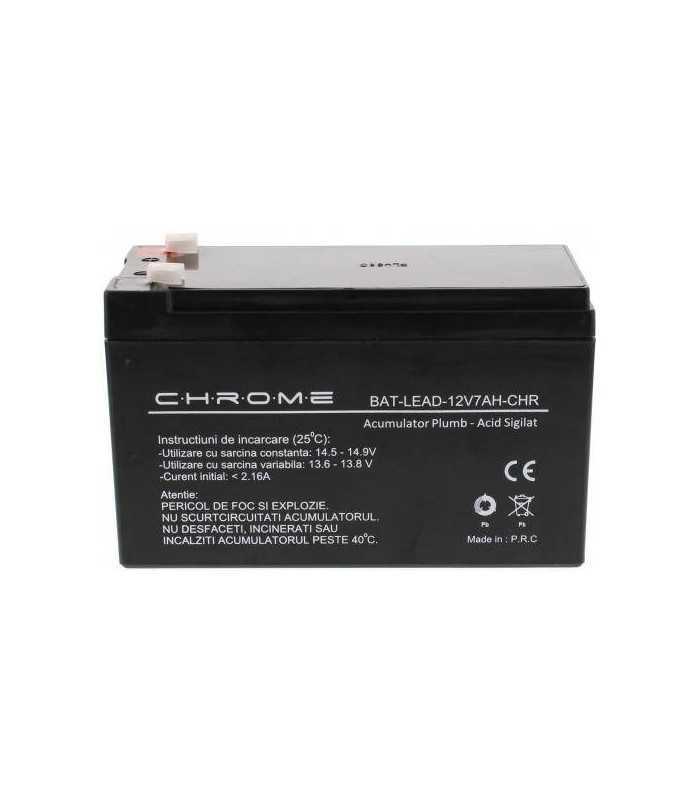 acumulator plumb acid 12v 7ah chrome 151x65x95mm 1