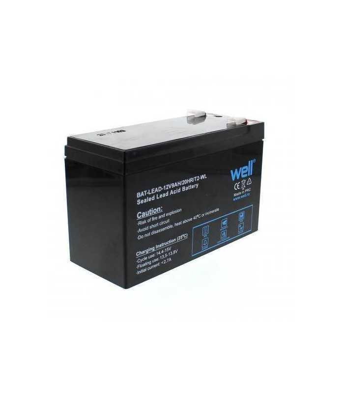 acumulator plumb acid 12v 9ah cu borne late t2 63mm well bat lead 12v9ah t2 wl 3