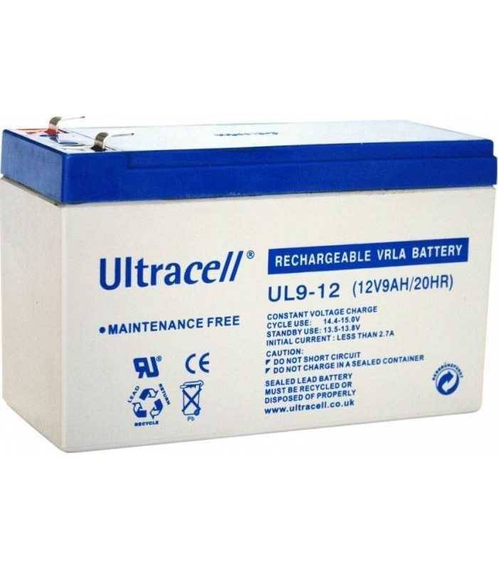 Acumulator plumb acid 12V 9Ah Ultracell borna lata 151x65x93mm