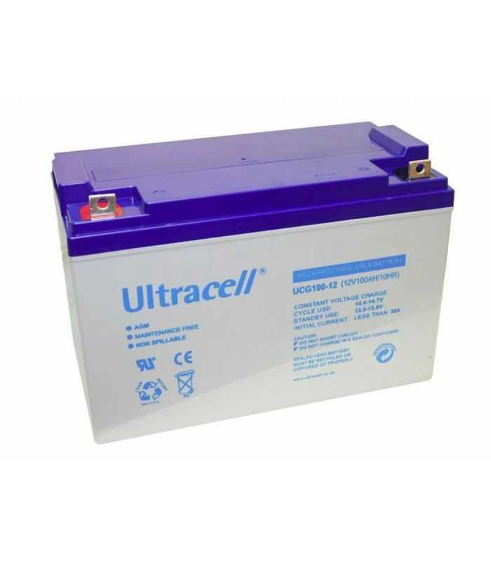 Acumulator plumb acid cu gel Ultracell 12V 100Ah terminal F10
