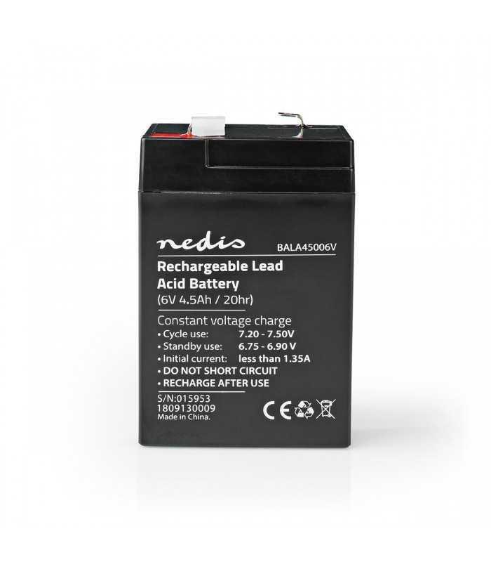 acumulator plumb acid reincarcabil 6v 4500mah nedis 4