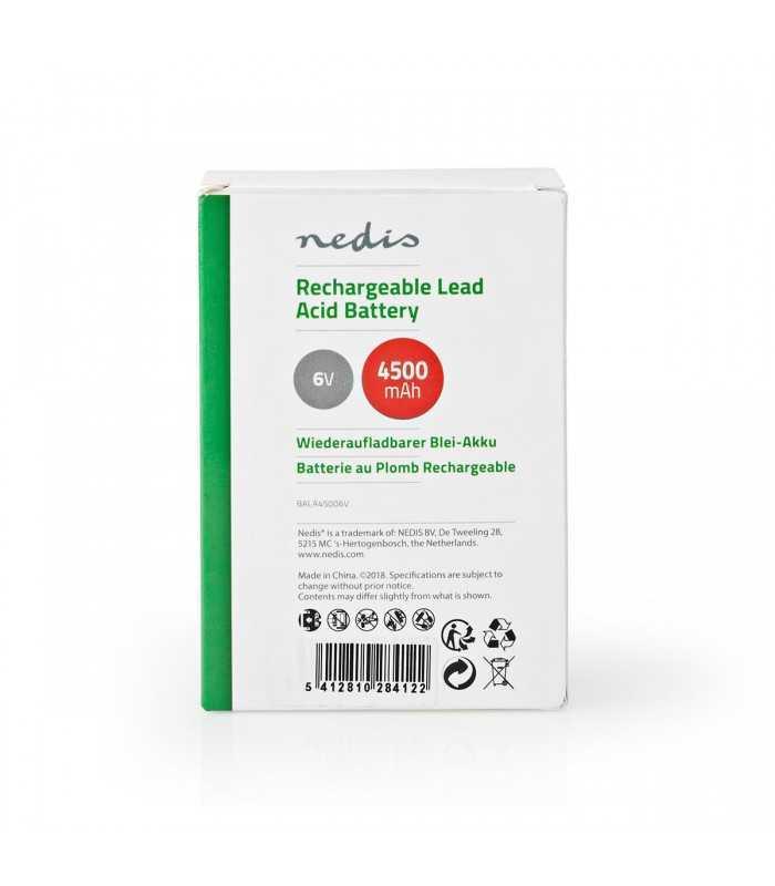 acumulator plumb acid reincarcabil 6v 4500mah nedis 6