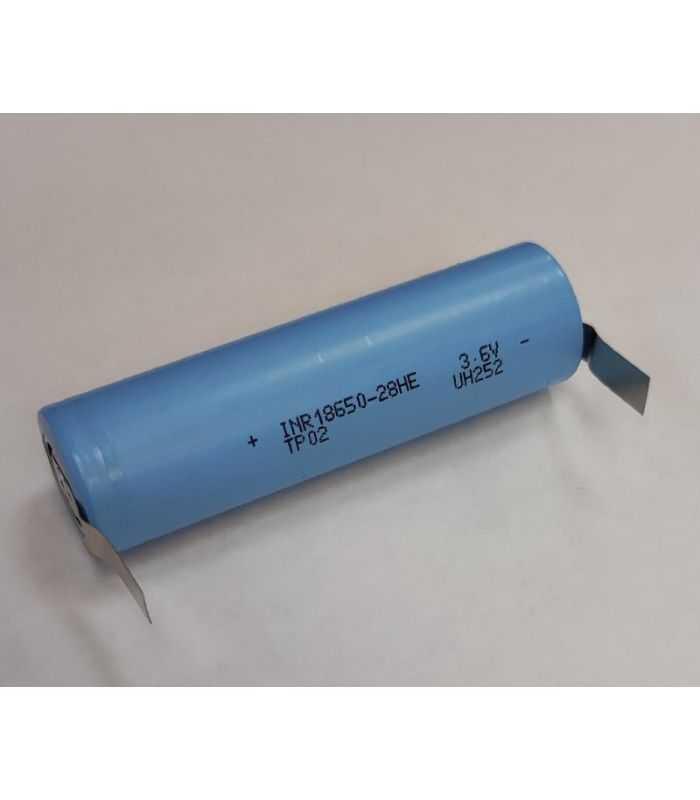 Acumulator Tenpower 18650 3.6V 2800mAh 10A cu lamele terminale in U INR18650-28HE+U